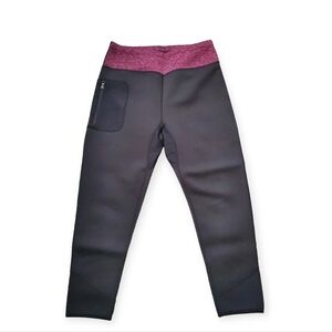 High Waist Neoprene Thermal Workout Leggings Pocket XL
